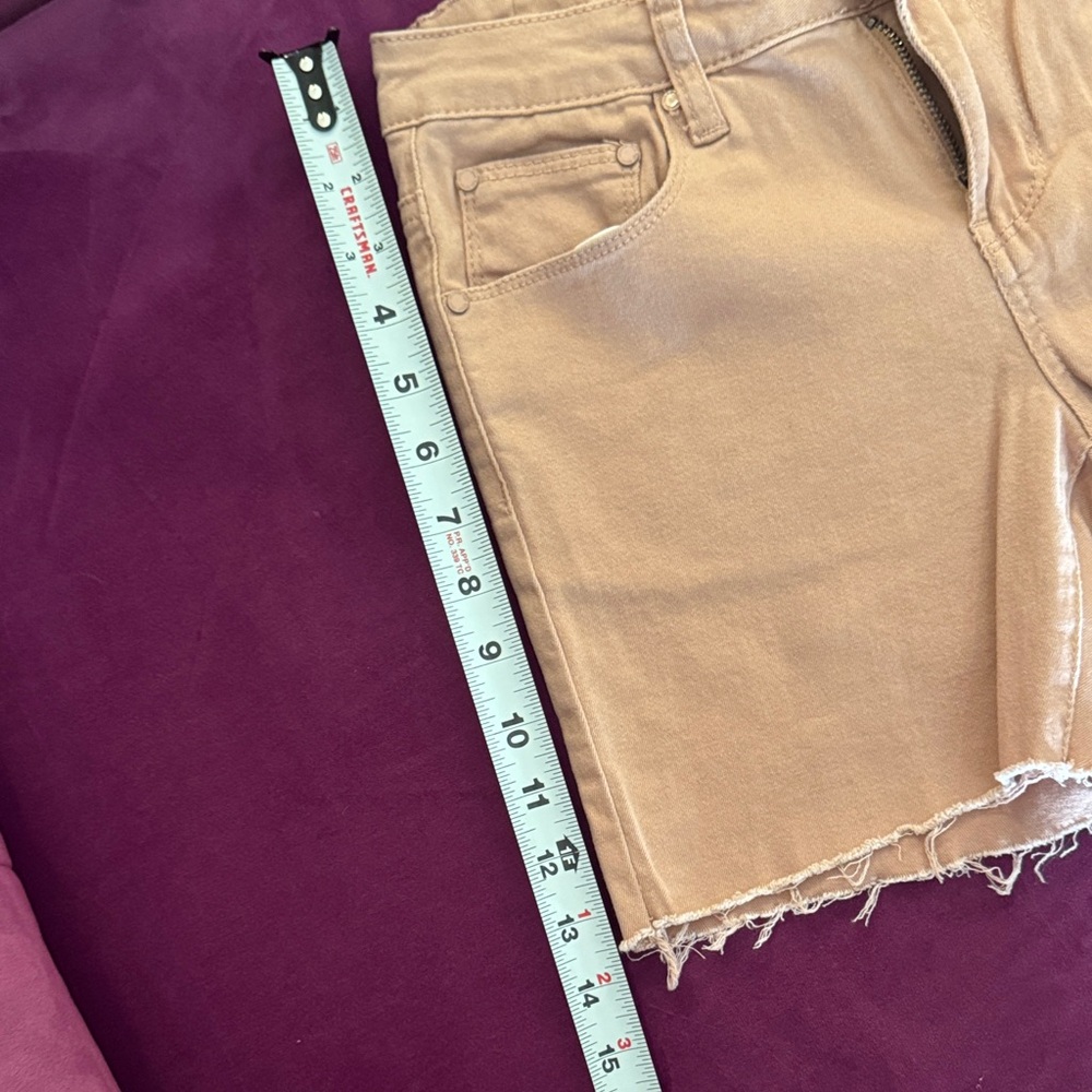 Blue Age Denim Collection Women's Mauve Rose Pink Denim Cutoff Jean Shorts sz 3 - Picture 8 of 10